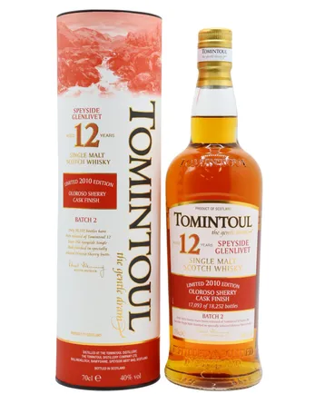 Tomintoul 12 años Sherry Cask