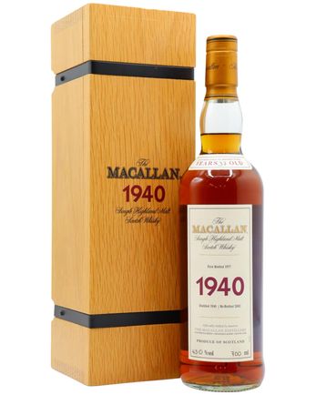 Macallan 1940 37 años Fine Rare