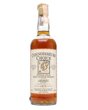 Ardbeg 1975 12 años Map Label Connoisseurs Choice Gordon & Macphail