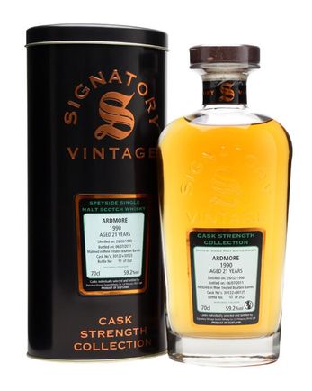 Ardmore 1990 21 años Cask #30122 30125 Signatory Cask Strength Collection
