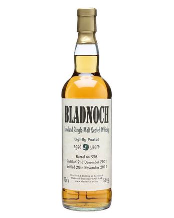 Bladnoch 2001 9 años Lightly Peated Cask #338
