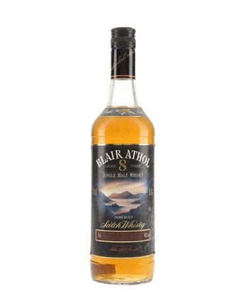 Blair Athol 8 años Bottled 1980's Black Label with Sunset
