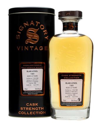 Blair Athol 1989 22 años Cask #2938 Signatory Cask Strength Collection