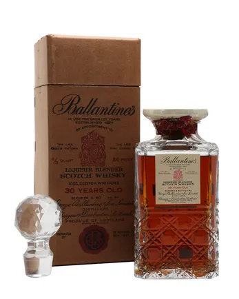 Ballantine's 30 años Crystal Decanter Bottled 1940's