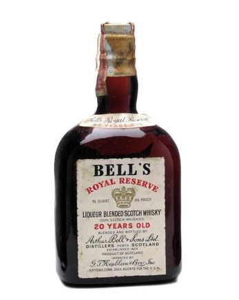 Bell's Royal Reserve 20 años Bottled 1930s