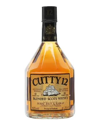 Cutty Sark 12 años Bottled 1980s