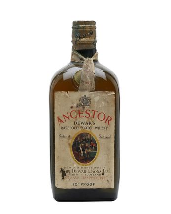 Dewar's Ancestor Spring Cap Bottled 1950s