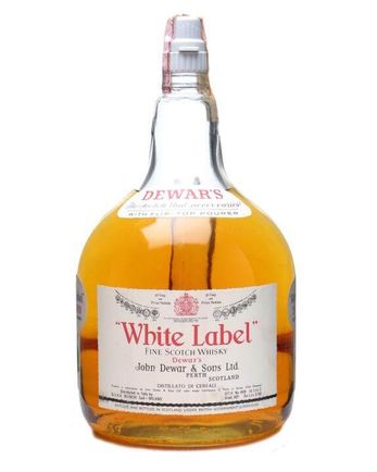 Dewar's White Label Bottled 1980s Handle