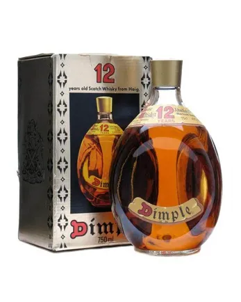 Dimple 12 años Bottled 1980s boxed