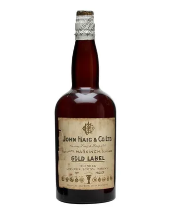 Haig Gold Label Bottled 1930s