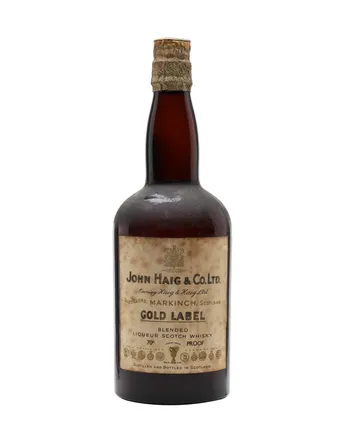 Haig's Gold Label Cork Stopper Bottled 1940s