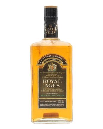 J & B Royal Ages 15 años Bottled 1980s Flat Bottle