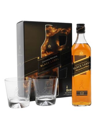 Johnnie Walker Black Label 12 años 2 Glass Pack
