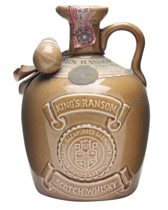 King's Ransom 12 años Brown Ceramic Bottled 1980s