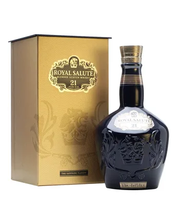 Royal Salute 21 años Blue Wade Decanter