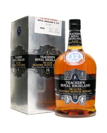 Teacher's 12 años Royal Highland Bottled 1980's