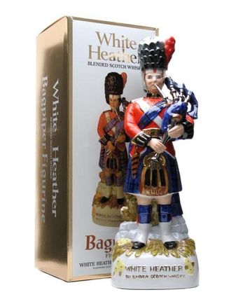 White Heather Bagpiper Figurine