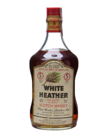 White Heather 5 años Bottled 1980s Half Gallon