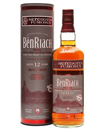 Benriach 12 años Heredotus Fumosus Pedro Ximinez Peated
