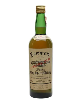 Bowmore 7 años Sherriff's Bottled 1960s