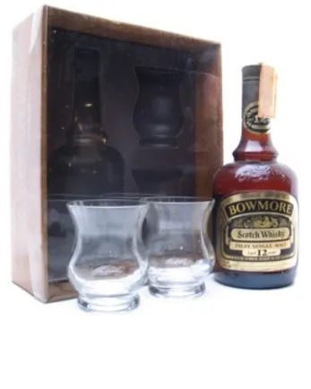 Bowmore 12 años Gift Pack with 2 Glasses