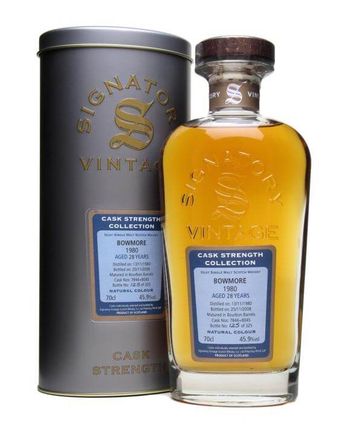 Bowmore 1980 28 años Signatory Cask Strength Collection