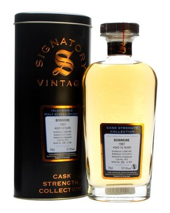 Bowmore 1997 16 años Cask #1913 Signatory Cask Strength Collection