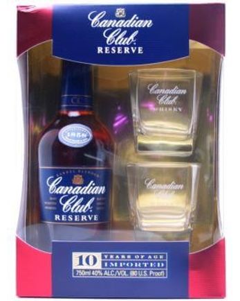 Canadian Club Reserve Gift Pack 10 años