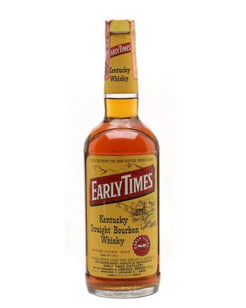 Early Times 4 años Bottled 1980s New Label