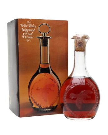 Wild Turkey Wedgwood Crystal Decanter Bottled 1980's