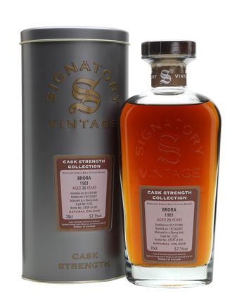 Brora 1981 26 años Sherry Cask Signatory Cask Strength Collection