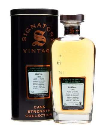 Braeval 1998 12 años Casks #168861+62 Signatory Cask Strength Collection