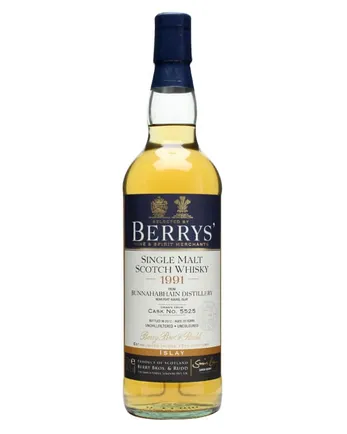 Bunnahabhain 1991 20 años Cask #5525 Berry Bros & rudd