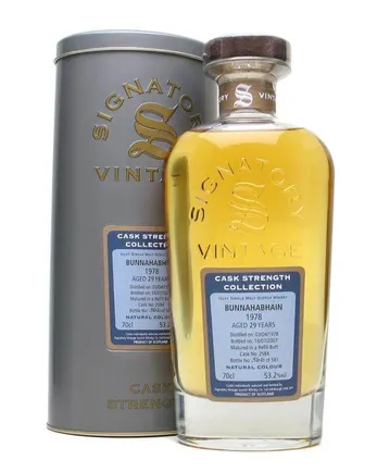 Bunnahabhain 1978 29 años Signatory Cask Strength Collection
