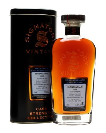 Bunnahabhain 1988 24 años Sherry Cask Signatory Cask Strength Collection
