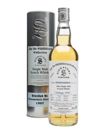 Bunnahabhain 1997 14 años Peated Cask #5682 3 4 Signatory Un-Chillfiltered Collection