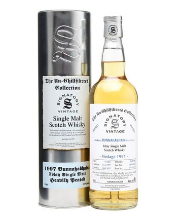 Bunnahabhain 1997 14 años Cask #5685 5687 Peated Signatory Un-Chillfiltered Collection