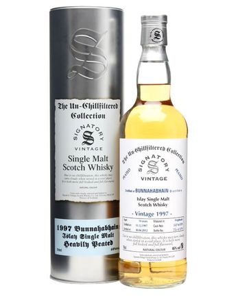Bunnahabhain 1997 14 años Cask #5527-5529 Signatory Un-Chillfiltered Collection