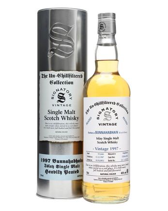 Bunnahabhain 1997 14 años Peated Cask #5520-2 Signatory Un-Chillfiltered Collection