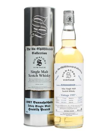 Bunnahabhain 1997 15 años Cask #5562-4 Peated Signatory Un-Chillfiltered Collection