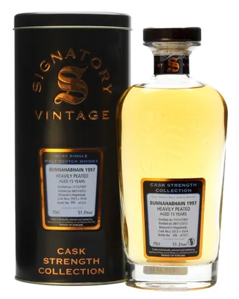 Bunnahabhain 1997 15 años Signatory Cask Strength Collection