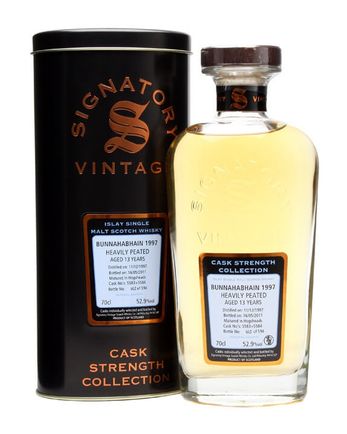 Bunnahabhain 1997 13 años Heavily Peated Signatory