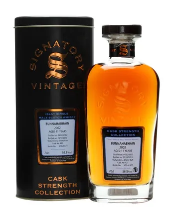 Bunnahabhain 2002 11 años Sherry Butt Signatory Cask Strength Collection