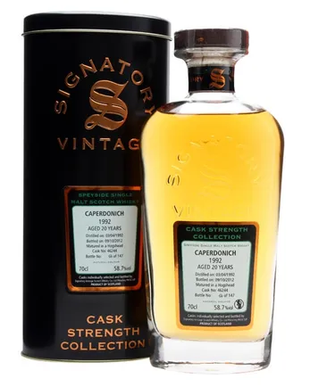 Caperdonich 1992 20 años Cask #46244 Signatory Cask Strength Collection