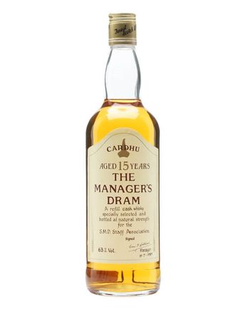 Cardhu 15 años Manager's Dram Bottled 1980s