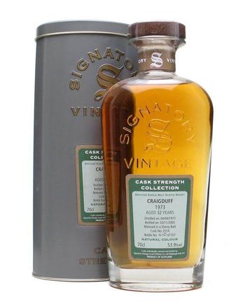 Craigduff 1973 32 años Sherry Butt Signatory Cask Strength Collection Bottled 2005
