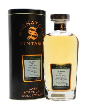 Craigduff 1973 38 años Sherry Cask #2517 Signatory Cask Strength Collection