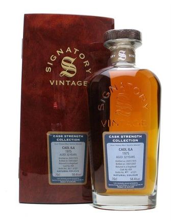 Caol ila 1975 32 años Signatory Cask Strength Collection