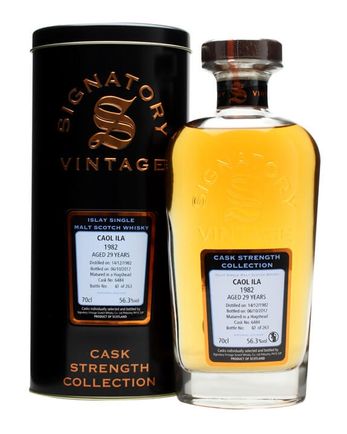 Caol Ila 1982 29 años Cask #6484 Signatory Cask Strength Collection
