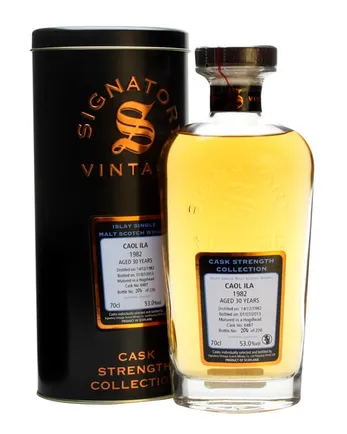 Caol Ila 1982 30 años Cask #6487 Signatory Cask Strength Collection